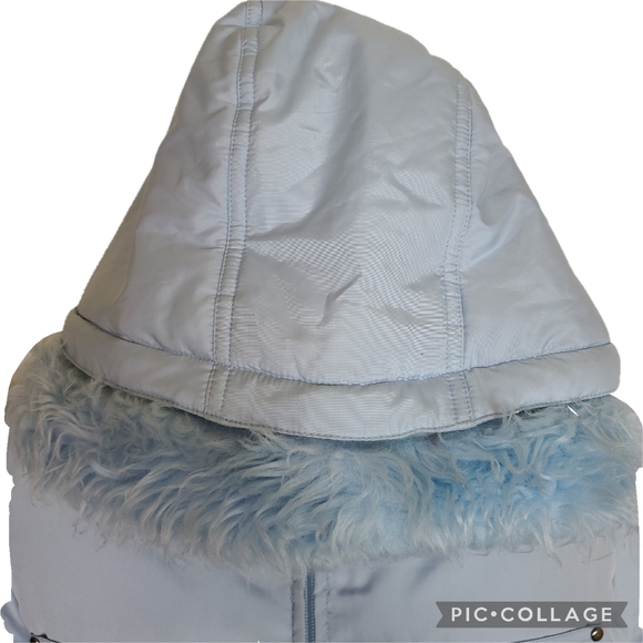 Paris Blues Down/Feather Insulated Hooded Jacket Sz M - Picture 2 of 12